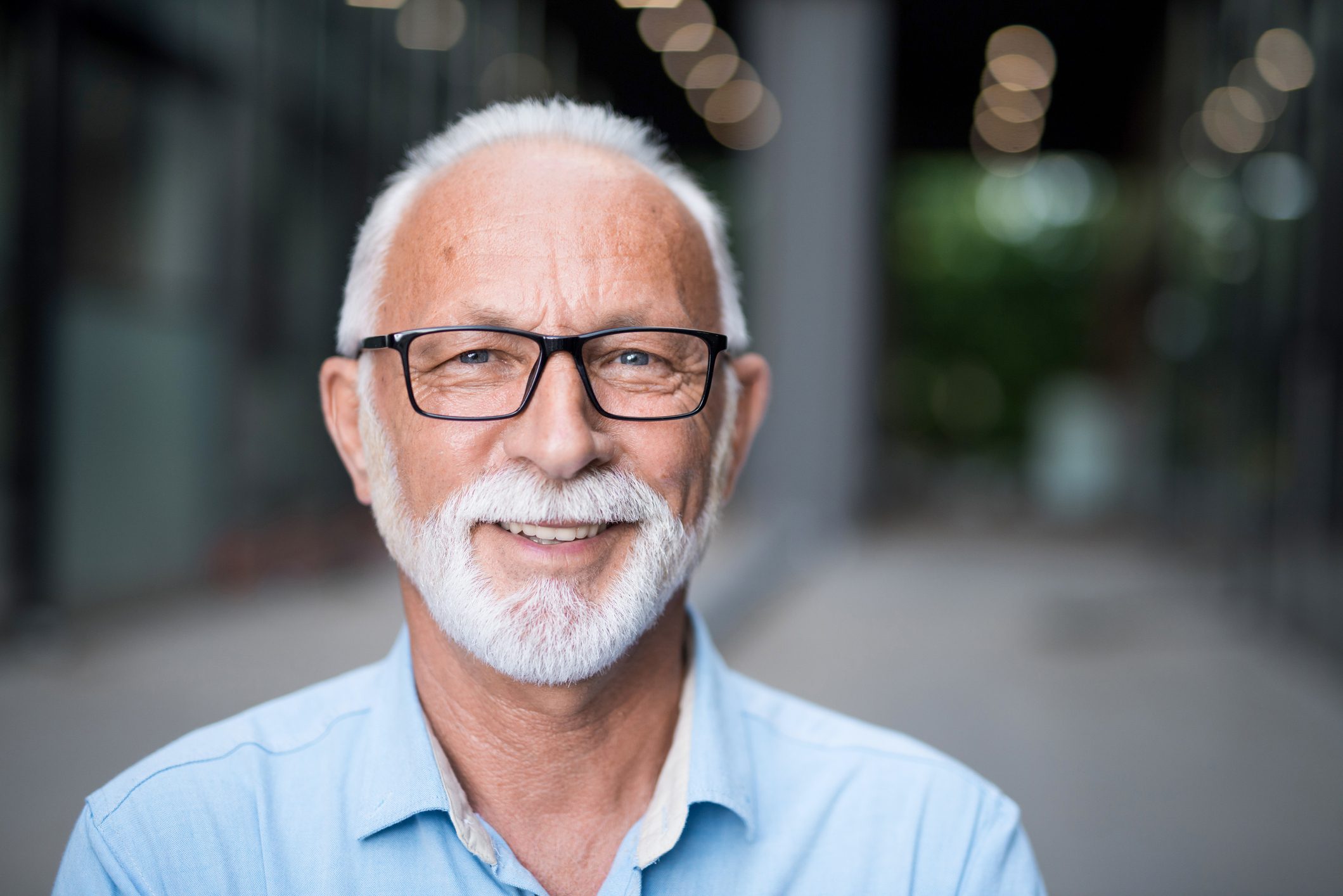 Portrait of happy senior businessman.